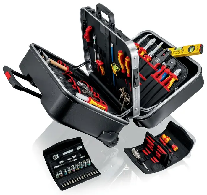 Produktfoto 1 von Werkzeugsortiment Big Twin Move Elektro 63-tlg.im Hartschalenkoffer