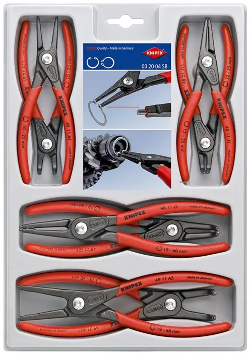 Produktfoto 1 von Sicherungsringzangensatz 8-tlg.KNIPEX