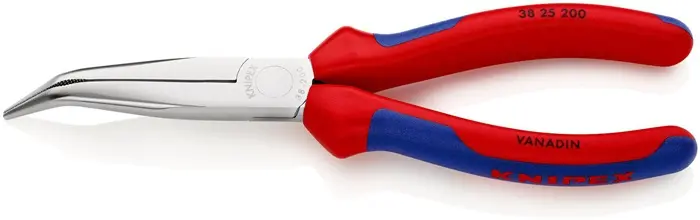 Produktfoto 1 von Mechanikerzange L.200mm Form 2 40Grad gew.Mehrkomp.-Hülle verchr.KNIPEX