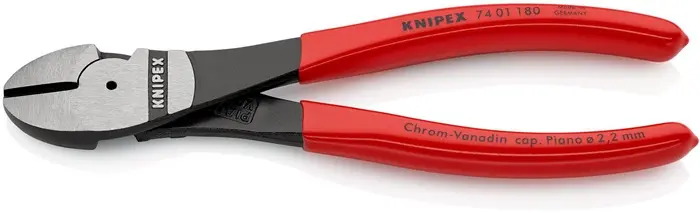 Produktfoto 1 von Kraftseitenschneider L.180mm pol.Form 0 Ku.-Überzug KNIPEX
