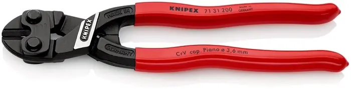 Kompaktbolzenschneider CoBolt® L.200mm Ku.-Überzug ger.3,6mm m.Aussparung