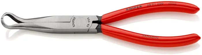 Produktfoto 1 von Mechanikerzange L.200mm Form 9 45Grad gew.Ku.-Überzug KNIPEX