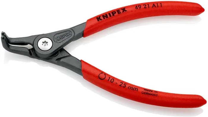 Produktfoto 1 von Außensicherungsringzange A 11 f.Wellen D.10-25mm 90Grad gew.L.130mm KNIPEX