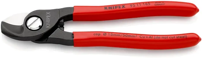 Produktfoto 1 von Kabelschere L.165mm Ku.-Überzug KNIPEX