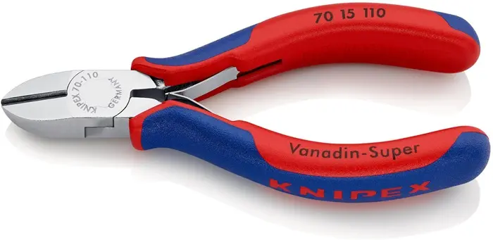 Produktfoto 1 von Seitenschneider L.110mm Kopf verchr.Mehrkomp.-Hülle KNIPEX