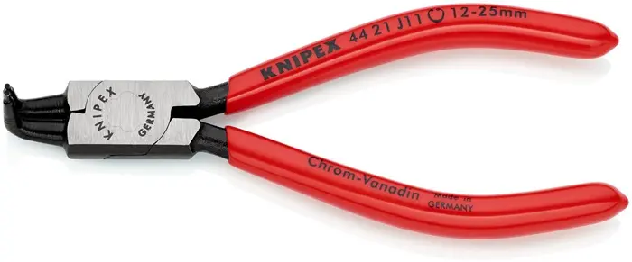 Produktfoto 1 von Sicherungsringzange J 11 f.Bohrungen D.12-25mm pol.KNIPEX