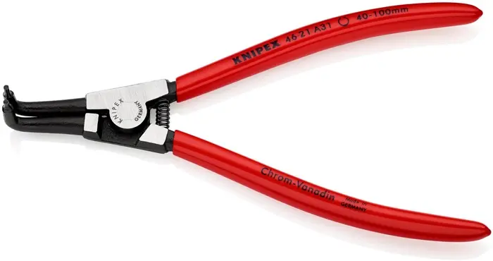 Produktfoto 1 von Außensicherungsringzange A 31 f.Wellen D.40-100mm 90Grad gew.L.200mm KNIPEX