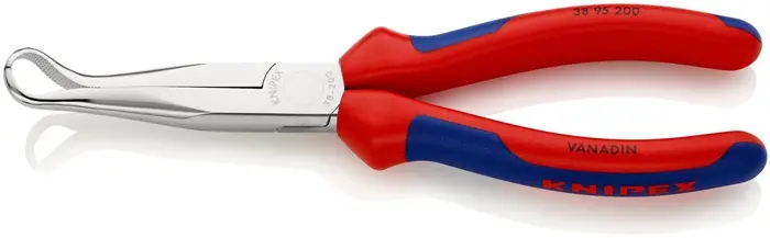 Produktfoto 1 von Mechanikerzange L.200mm Form 9 45Grad gew.Mehrkomp.-Hülle verchr.KNIPEX