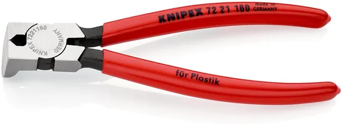 Produktfoto 1 von Seitenschneider f.Ku.L.160mm Kopf pol.85Grad gew.Ku.-Überzug KNIPEX
