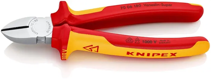 Produktfoto 1 von Seitenschneider L.180mm VDE Mehrkomp.-Hüllen KNIPEX