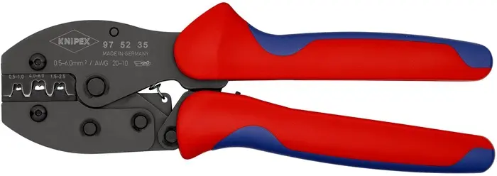 Produktfoto 1 von Crimpzange PreciForce® L.220mm 0,5- 6 (AWG 20-10) mm² 494g KNIPEX