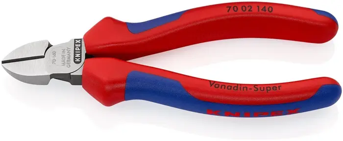 Produktfoto 1 von Seitenschneider L.140mm Kopf pol.Mehrkomp.-Hüllen max.1,8mm KNIPEX