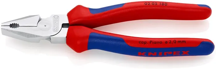 Produktfoto 1 von Kraftkombizange L.180mm verchr.Comfort-Griff KNIPEX