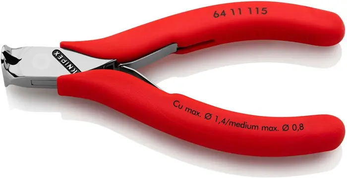 Produktfoto 1 von Elektronikvornschn.L.115mm Form 1 Facette nein spiegelpol.Ku.-Überzug KNIPEX