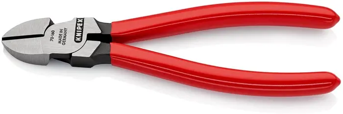 Produktfoto 1 von Seitenschneider L.160mm Kopf pol.Ku.-Überzug KNIPEX