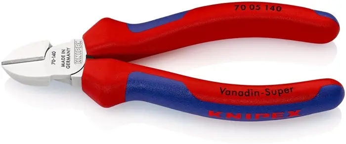 Produktfoto 1 von Seitenschneider L.140mm Kopf verchr.m.Mehrkomp.-Hüllen KNIPEX