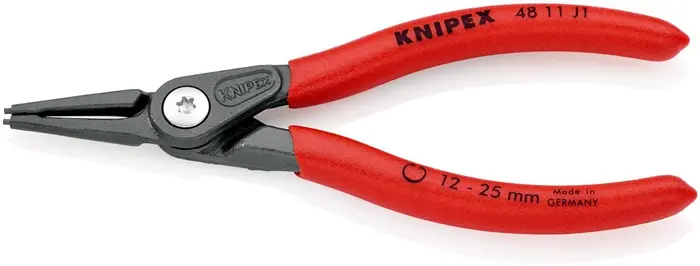 Produktfoto 1 von Präzisionssicherungsringzange J 1 f.Bohrungen D.12-25mm L.140mm KNIPEX
