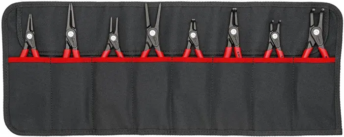 Sicherungsringzangensatz Version 2 8-tlg.in Rolltasche 10-60mm KNIPEX