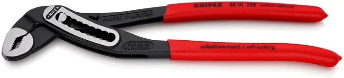 Produktfoto 1 von Wasserpumpenzange Alligator® L.250mm Spann-W.46mm pol.Ku.-Überzug KNIPEX