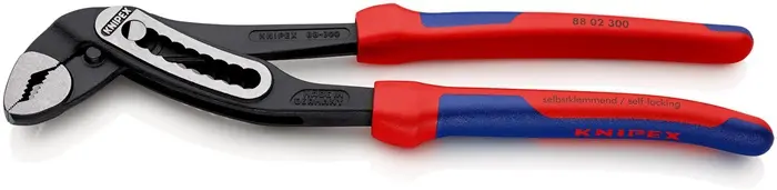 Produktfoto 1 von Wasserpumpenzange Alligator® L.300mm Spann-W.60mm pol.Mehrkomp.-Hüllen KNIPEX