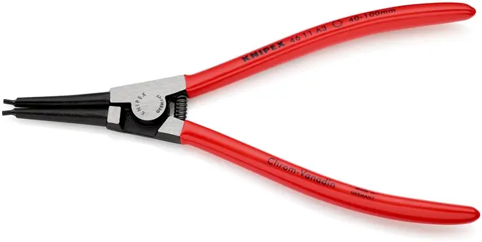 Produktfoto 1 von Sicherungsringzange A 3 f.Wellen D.40-100mm pol.KNIPEX