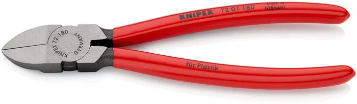 Produktfoto 1 von Seitenschneider f.Ku.L.180mm ger.Ku.-Überzug KNIPEX