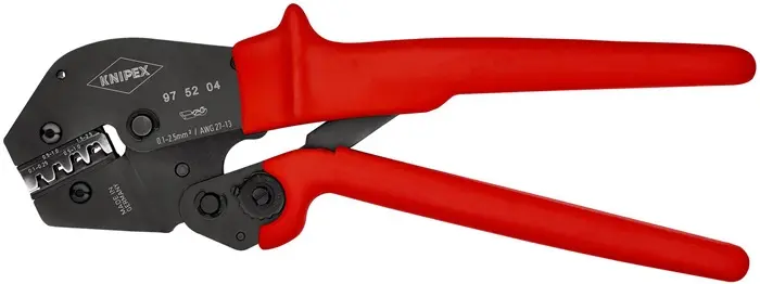Produktfoto 1 von Crimpzange L.250mm 0,1-2,5 (AWG 27-13) mm² 562g KNIPEX