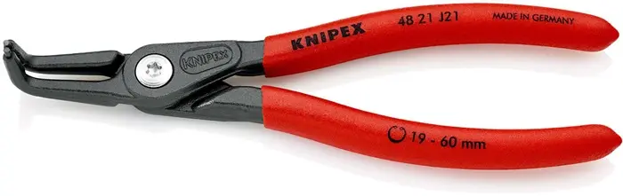 Produktfoto 1 von Präzisionssicherungsringzange J 21 f.Bohrungen D.19-60mm L.165mm KNIPEX