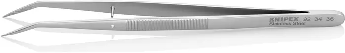 Produktfoto 1 von Präzisionspinzette L.155mm 45Grad gew.verchr.KNIPEX