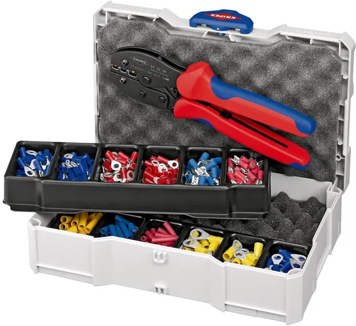 Produktfoto 1 von Kabelverbindersortiment 286-tlg.0,5-6 mm² Ku.-Box KNIPEX