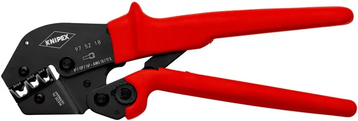 Produktfoto 1 von Crimpzange L.250mm 2x6,2x10,2x16 (AWG 2x10,2x7,2x5) mm² KNIPEX