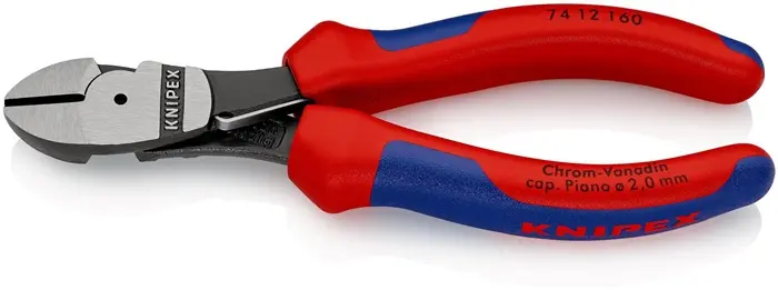 Produktfoto 1 von Kraftseitenschneider L.160mm pol.Form 1 Mehrkomp.-Hülle KNIPEX