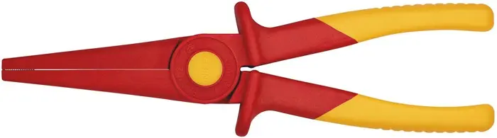 Produktfoto 1 von Flachrundzange Gesamt-L.220mm KU.glasfaserverst.m.Weichkunststoff-Zone KNIPEX