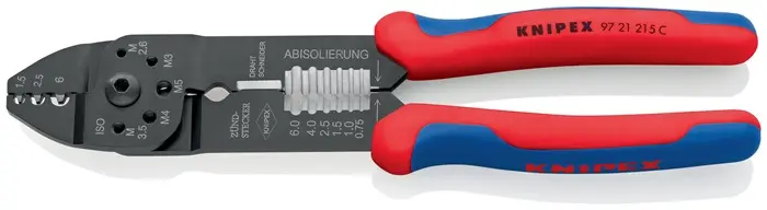 Produktfoto 1 von Crimpzange L.230mm 0,5- 6 (AWG 20-10) mm² KNIPEX