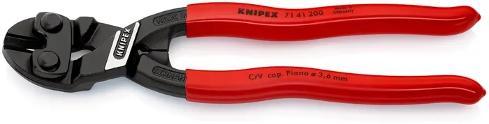 Produktfoto 1 von Kompaktbolzenschneider CoBolt® L.200mm Ku.-Überzug 20Grad 3,6mm m.Aussparung