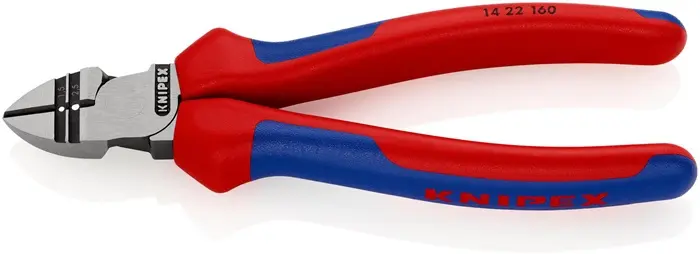 Produktfoto 1 von Abisolierseitenschneider L.160mm 1,5/2,5mm² pol.Mehrkomp.-Hüllen KNIPEX