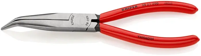 Produktfoto 1 von Mechanikerzange L.200mm Form 2 40Grad gew.Ku.-Überzug KNIPEX