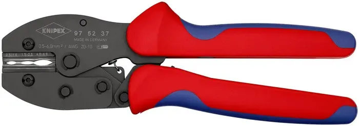 Produktfoto 1 von Crimpzange PreciForce® L.220mm 0,5-6 (AWG 20-10) mm² 478g KNIPEX