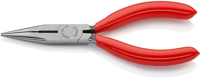 Produktfoto 1 von Flachrundzange L.140mm flach/rund ger.pol.Ku.-Überzug KNIPEX