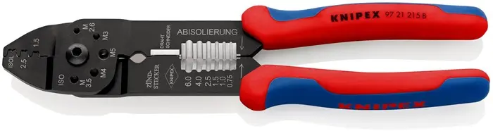 Produktfoto 1 von Crimpzange L.230mm 0,5-2,5 (AWG 20-13) mm² KNIPEX