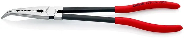 Produktfoto 1 von Montierzange L.280mm pol.Ku.-Überzug Spitze 45Grad geb.KNIPEX
