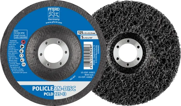 Produktfoto 1 von Grobreinigungsscheibe POLICLEAN Ø125x13mm Bohr.22,23mm PFERD