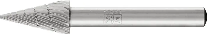 Produktfoto 1 von Frässtift SKM D.10mm Kopf-L.20mm Schaft-D.6mm HSS Verz.3 PFERD