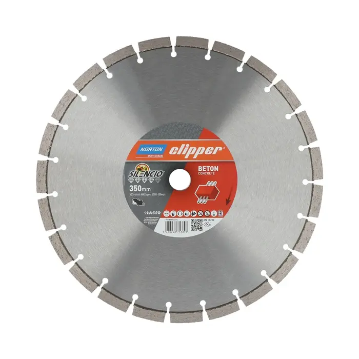 Produktfoto 1 von Diamanttrennscheibe Pro Beton Silencio D.350mm Bohr.25,4mm Seg.-B.2,8mm