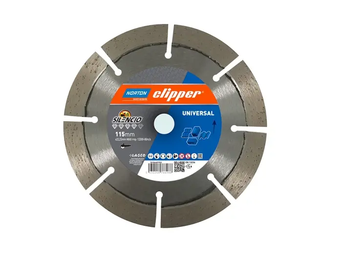 Produktfoto 1 von Diamanttrennscheibe Pro Unviersal Silencio D.115mm Bohr.22,23mm Seg.-B.2,2mm