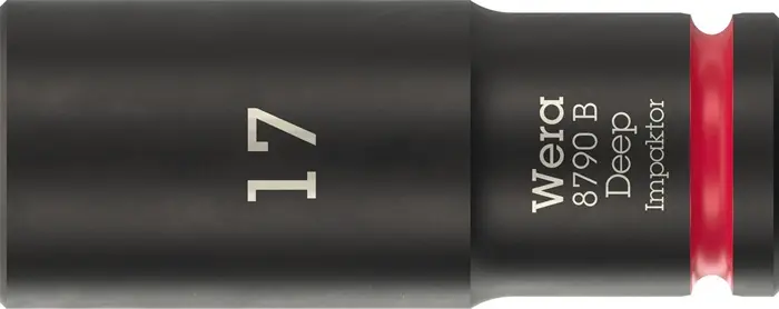 Produktfoto 1 von Steckschlüsseleinsatz 8790 B Impaktor Deep 3/8 Zoll 17mm L.63mm WERA