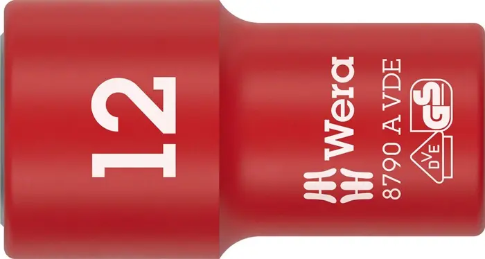 Produktfoto 1 von Steckschlüsseleinsatz 8790 A VDE 1/4 Zoll SW 12mm L.41mm WERA