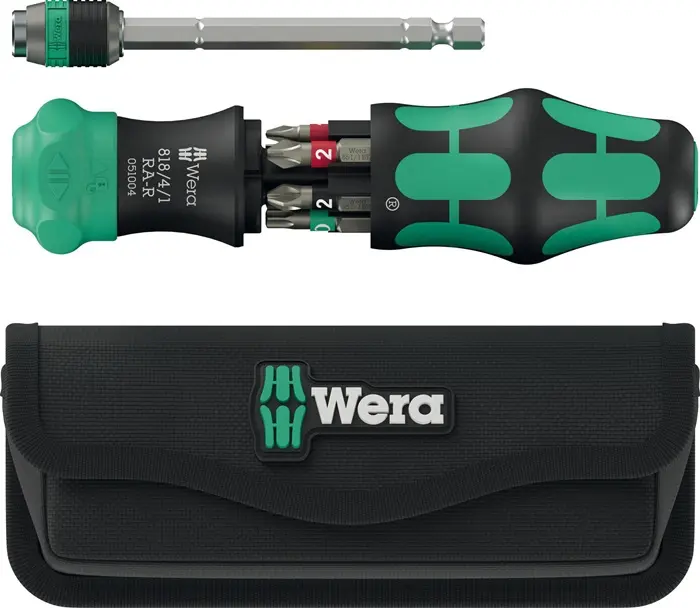 Produktfoto 1 von Magazinbithalter Kraftform Kompakt 20 RA-R 6-tlg.m.Tasche WERA