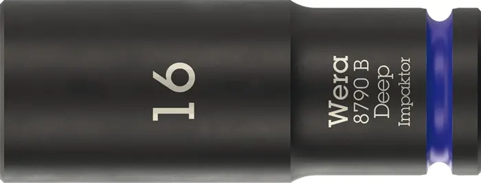 Produktfoto 1 von Steckschlüsseleinsatz 8790 B Impaktor Deep 3/8 Zoll 16mm L.63mm WERA