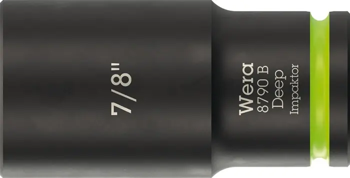 Produktfoto 1 von Steckschlüsseleinsatz 8790 B Impaktor Deep 3/8 Zoll 7/8 Zoll L.63mm WERA